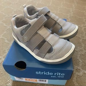 Stride Rite Sr Hadley 2.0 Sandal in Grey Size 6.5W